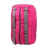 DealMuxキャンプハイキング折りたたみショルダークロスストレージバッグバックパックフューシャ