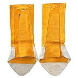 B Baosity 溶接用　耐火性 レギンス スパッツ シューズカバー 調節可能 レザー 鋼板内蔵　