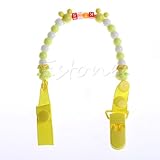 イエロー1 toddler-baby-hand-made-dummy-pacifier-clip-chain-holder-soother-nipple-strap-new