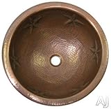 Houzer hw-sta1rs HammerwerksコレクションTopmount Starlightラウンドバスシンク