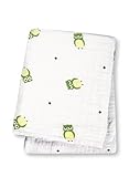 Lulujo Baby Muslin Cotton Swaddling Blanket, Owl Always Love You, 47" x 47"