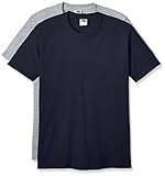 (フルーツオブザルーム)FRUIT OF THE LOOM(フルーツオブザルーム) J3930HDフルーツパックTシャツ J3930HD2 76 ジェイネイビー-アスレチックヘザー S