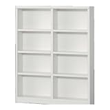 小島工芸 日本製 組立不要 健康仕様のFフォースター 耐荷重に優れた中がしっかりつまった丈夫な棚板 奥行15.8cm 薄型オープンラック SOP-75L ホワイト [幅75cm 高さ93.3cm] 2310268