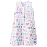 HALO SleepSack 100% Cotton Wearable Blanket, Pink Alphabet Pals, Medium by Halo