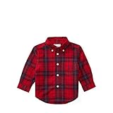 ポロラルフローレン ポニー付 プレイドコットン 長袖シャツ レッドマルチ (男の子12～24か月用) 24Mサイズ [並行輸入品]