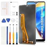 SRJTEK For Sharp AQUOS Sense5G 液晶パネル シャープ アクオス Sense 5G SH-M17 SH-53A SHG03 画面交換修理用 タッチパネルセット 5.5インチ LCDディスプレイタッチスクリーン デジタイザー +修理ツールキット