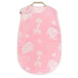 Julvie 6重ガーゼ ベビー スリーパー パジャマ 寝袋 オーガニックコットン 出産祝いに 柔らかい　動物　M 40*60