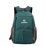 Lekebabyバックパック防水マザーズバッグ多機能 大容量 ファッション (グリーン)