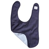 (ベラ・キャンバス) Bella + Canvas 赤ちゃん・ベビー ベルクロストラップ リバーシブル スタイ ビブ (ワンサイズ) (ネイビー/ベビーブルー)