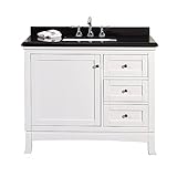 Ove Decors Sophia 42で。シングル洗面化粧台 42" SOPHIA 42 VANITY IN WHITE 1