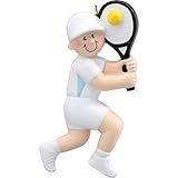 Personalizedクリスマス装飾2017テニスBoyスポーツPlayerアクティブAthleteホリデーツリーオーナメントチームCoworker workersギフト趣味スコアスニーカーボールU