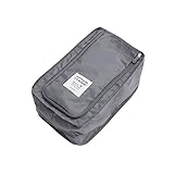 シューズケース 防水 手提げ シューズバック 旅行出張用　グレー