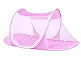 MIFO 子供用小型蚊帳 底生地付き 105×55cm（折り畳み）蚊よけ 底からの害虫の侵入も防ぐ 簡単収納 折畳蚊帳ホーム 屋外 キャンプ 旅行 (ピンク)