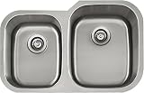 Lenova LD18119R Apogee 18-Gauge Stainless Steel Uneqaul Double Bowl Undermount Kitchen Sink by Apoge