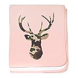 CafePress Camo Buck – Babyブランケット、スーパーソフト新生児おくるみ ピンク 02608122836832E