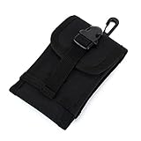 U-TIMES Nylon Universal Smart Phone Case Outdoor Tactical Molle Gadget Pouch Accessory Bag(Black) [並