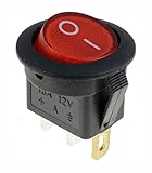 ボート12V ON / OFFラウンドロッカースイッチ+防水スプラッシュカバー車のダッシュボード