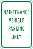 Accuform Signs FRP267RA Engineer-Grade Reflective Aluminum Parking Sign Legend HEAD IN PARKING ONLY 