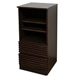 天然木 ストライプ チェスト ダークブラウン 幅46cm  BM-23