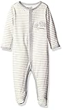 The Children's Place Baby Sleep 'N Play Romper Simply White Stripe 6-9 Months [並行輸入品]
