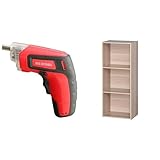 『電動ドライバー 充電式 RD110-R レッド』と『カラーボックス3段 幅41.5×奥行29×高さ101.5cm ナチュラルA4サイズ収納 CX-3F』のセット