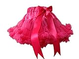 TUTU チュチュスカート12色揃ってとってもカラフル フリフリチュチュ tutu スカート (サイズ(XXL)120-130 ウエスト 54cm スカート丈 35cm, ホットピンク)
