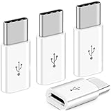 Jin Micro USB to Type C 変換アダプタ Micro USB → USB-C 急速充電/データー転送/ 56Kレジス 変換コネクタ 【4個セット】