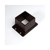 アルミ角パイプ 柱ブラケット 50×50mm用 ■ブロンズ Z3K