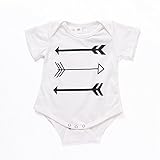 ベビー　ロンパース　半袖　新生児　キッズ　女の子　男の子　子供服　着替え簡単　可愛い　コットン　夏　通気性 (M)