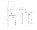 バルコニー物干金物 縦収納・ポール型ホワイトクリーム SK-560TSLP-WC　　新協和