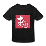 星 ２～６歳子供 男女兼用祭り 年中行事 日本 文化 Tシャツ ブラック 5-6 Toddler