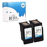 【サイインク】キヤノン用 BC-310/311シリーズ FINEカートリッジ BC-311 3色カラー 2本セット 染料インク リサイクル(再生)インクカートリッジ 残量表示対応 対応機種:PIXUS MP270 / MP280 / MP480 / MP490 / MP493 / MX350 / MX420 / iP2700 セット内容:BC-311(3色カラー) 商品コード:2968B001