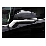 MEKOMEKO トヨタ アルファード ヴェルファイア 30系 サイドミラー ドアミラー アンダー ライン ガーニッシュ ドレスアップ 外装パーツ ABS樹脂製 4PCS ALPHARD VELLFIRE 30 前期 後期 専用【鏡面メッキ仕上】AL-HSJY