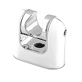 AKDY Wall Shower Mount Handheld Bracket Wall Mount Chrome White Universal Wand Holder [並行輸入品]