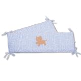 Baby Boum 28 x 340cm Cotton Rich Thick and Extra Long Playpen and Cot Bumper (Gimik Cat Collection, 