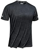 [TACVASEN] スポーツtシャツ メンズ 吸汗速乾 冷感 ランニング テニス トレーニングウェア ストレッチ ドライtシャツ ダグレス 反射テープ 丸首 半袖 夏服