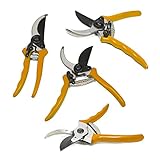 Toil in the Soil Hand Pruner - 8 Inch Length Garden Shears, Rust-Resistant Carbon Steel Body, Durabl