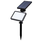 T-SUN 48LEDソーラーライト ガーデンライト アウトドアー スポットライト ホワイト 省エネ 屋外照明 暗くなると自動点灯 ソーラー充電式 防雨 玄関先 芝生 庭 ガーデン 車道 階段