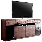 タンスのゲン 日本製 完成品 テレビ台 幅150cm ハイタイプ ウォールナット無垢材 ブラックガラス 大川家具 薄型 可動棚 引き出し収納 36800007 WN AM