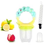 Vonisa Soft Silicone Fresh Food Feeder with Rattle Safe Nipple Teether Feeder Pacifier Baby Supplies