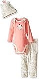 Gerber Babyベビー女の子3 Pieceボディスーツ、キャップ、とパンツセット