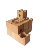 standard 60pcs ビー玉積み木 スタンダード ボールトラック (チェリーウッド)