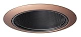 Juno照明14b-abz 4-inch Recessedバッフルトリム、ブラックバッフルwith Aged Bronzeトリムby Juno照明