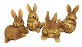 ガーデン オブジェ・置物 ４個セット （ラビット） XIR0070