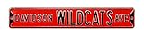 NCAA Davidson Wildcats Aveストリートsignstreetサイン、チームカラー、36 " x 6 "