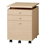 国産 完成品 天板昇降タイプ ワゴン Nアンジュ チェリーナチュラルカラー[幅41.4cm 奥行59.8cm] 1270242