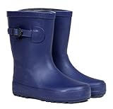 キッズ無地 レインブーツ 長靴 (16cm, ネイビー)
