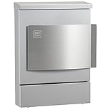 ユニソン おしゃれ郵便ポスト クルム（シルバー） 左開き仕様 郵便受け