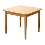 ダイニングテーブル単品（幅75cm）　ナチュラルロータイプ　木製アッシュ材｜Risum-リスム-