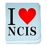 CafePress – I Love NCIS – スーパーソフトベビー毛布、新生児おくるみ ブルー 061656046125CD2